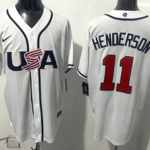 USA Baseball Henderson 2026 World Baseball Home Jersey