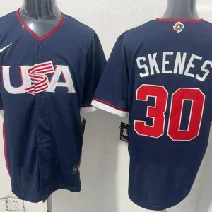USA Baseball Skenes 2026 World Baseball Road Jersey