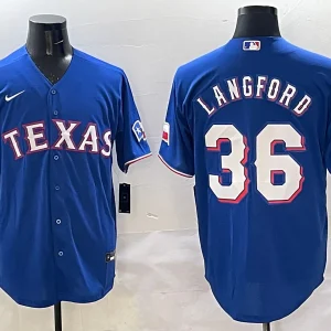 Texas Rangers Langford Jersey