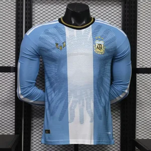 Argentina 2026 Messi Farewell Home Player Long Sleeve Shirt
